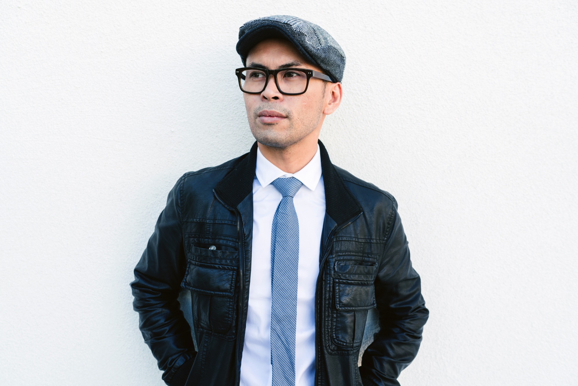 Young businessman head shot